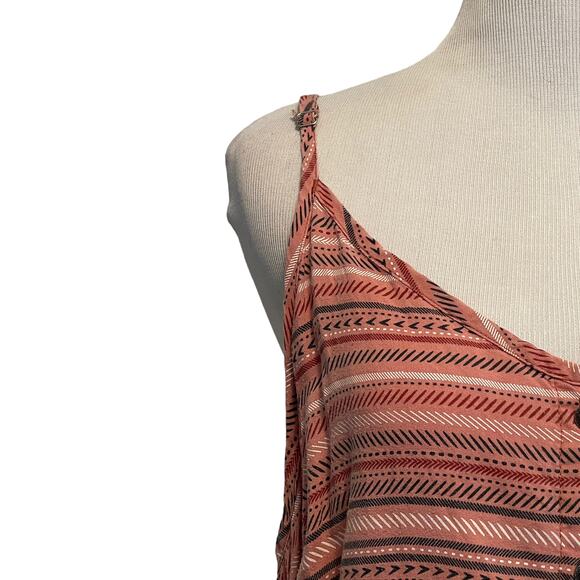 Kuhl Lucie Dress Womens Large Peony Pink Print V-Neck Strappy Athleisure - Picture 3 of 12